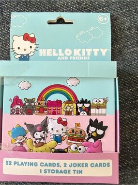 Collector Sanrio Hello Kitty and Friends Playing Cards & Tin Box Surreal 2023